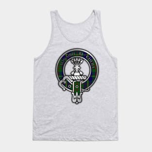 Clan Cameron Lochiel Hunting Tartan Crest Tank Top